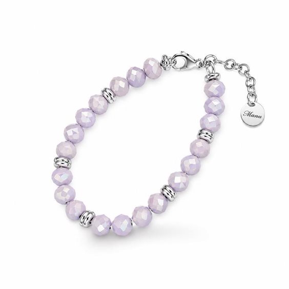 Bracciale Manu Bracelets and More Donna Lumina in Acciaio Cristallo KR11S-GL - KR11S-GL